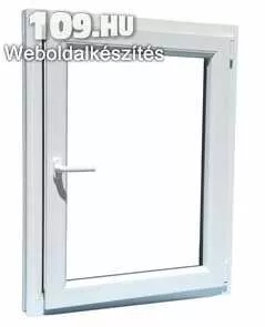 Műanyag ablak balos, bukó - nyíló, 120 cm x 120 cm